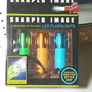 3 Flashlights SHARPER IMAGE  NEW‎ in  box BRAND NEW!!
